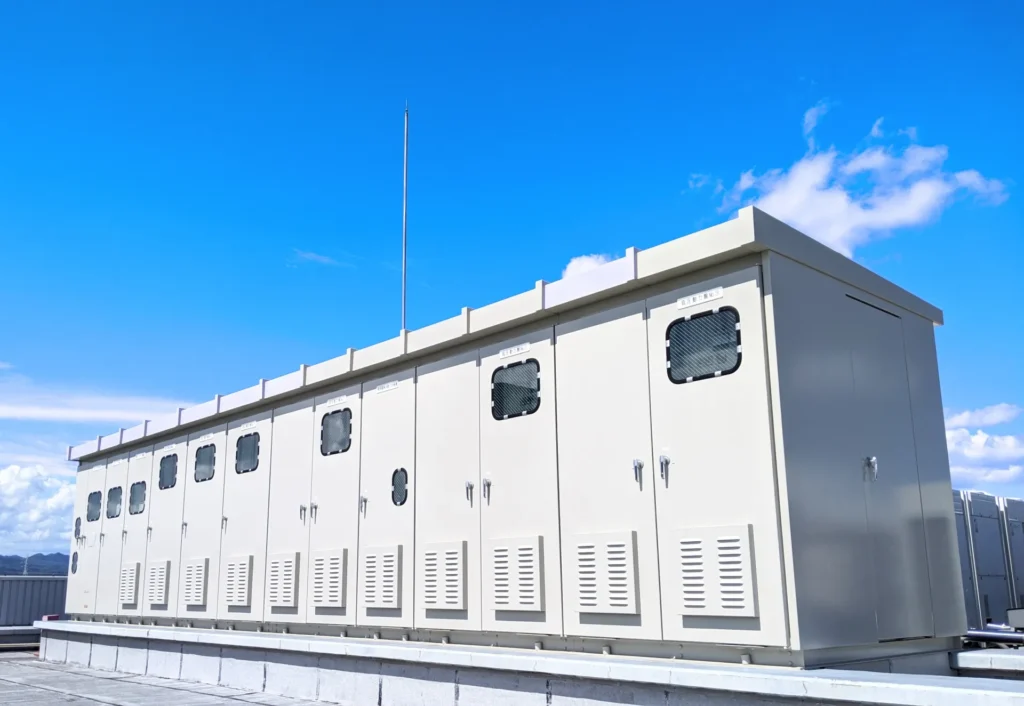 重量物搬入据付工事におけるキュービクル施工イメージ