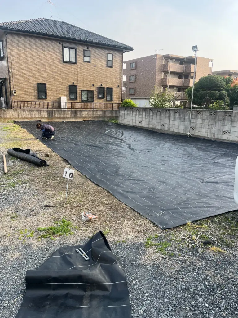 2025年株式会社FFJの駐車場工事の様子2枚目